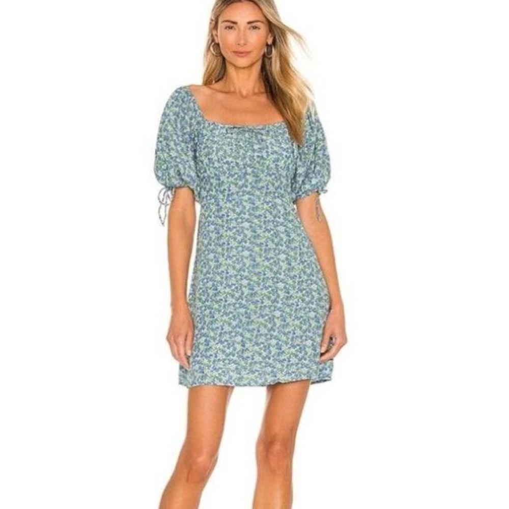NWT Faithfull the Brand thea dress floral pink size 4